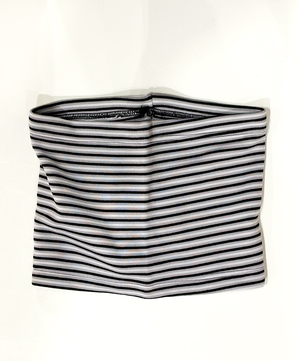 WILDERNESS WEAR - POLYPRO +190 2Layer Neck Warmer Stripe / BLACK×GRAY×NAVY