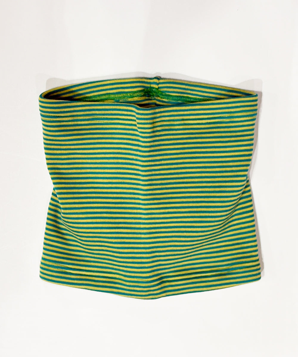 WILDERNESS WEAR - POLYPRO +190 2Layer Neck Warmer Stripe / JADE×GOLD
