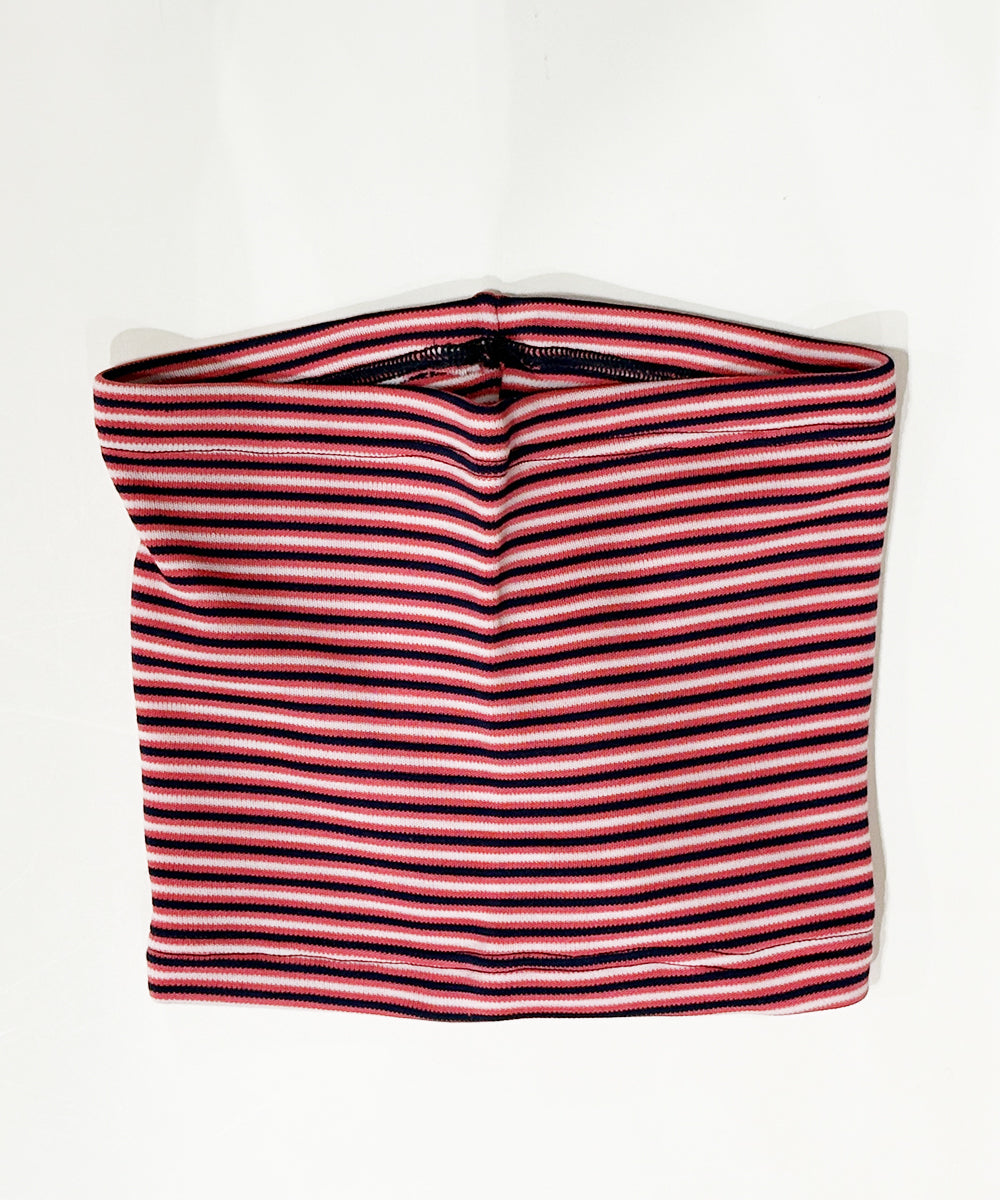 WILDERNESS WEAR - POLYPRO +190 2Layer Neck Warmer Stripe / NAVY×NEW RED×WHITE