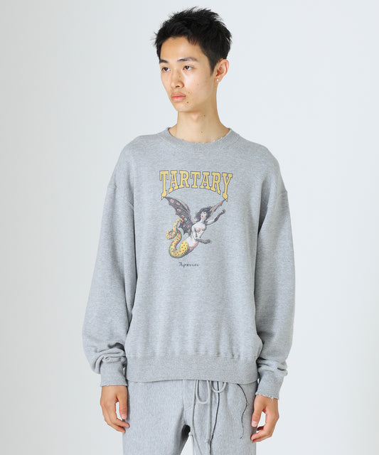 【60%OFF】Vintage crew neck (HARPY) - HEATHER GRAY