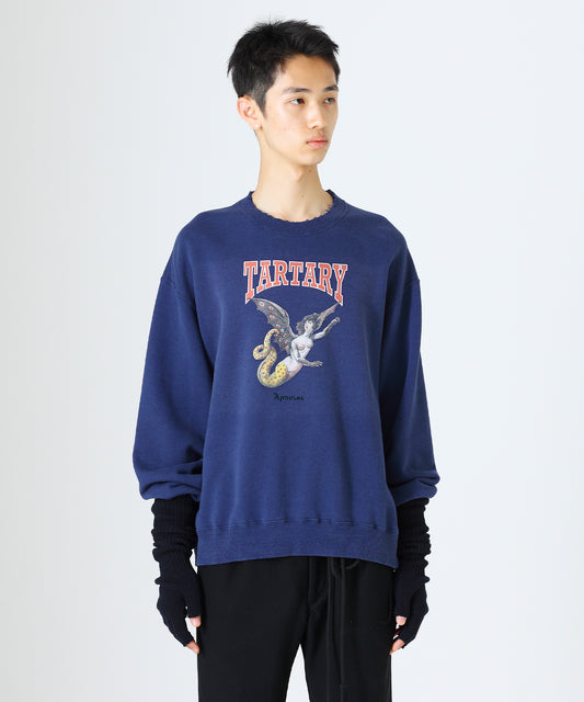 【60%OFF】Vintage crew neck (HARPY) - NAVY