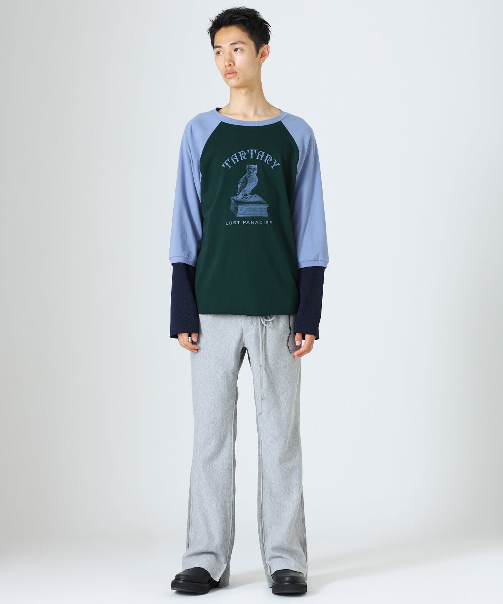 【80%OFF】Docking raglan T-shirt - D.GREEN×G.BLUE×NAVY - DB&BAR