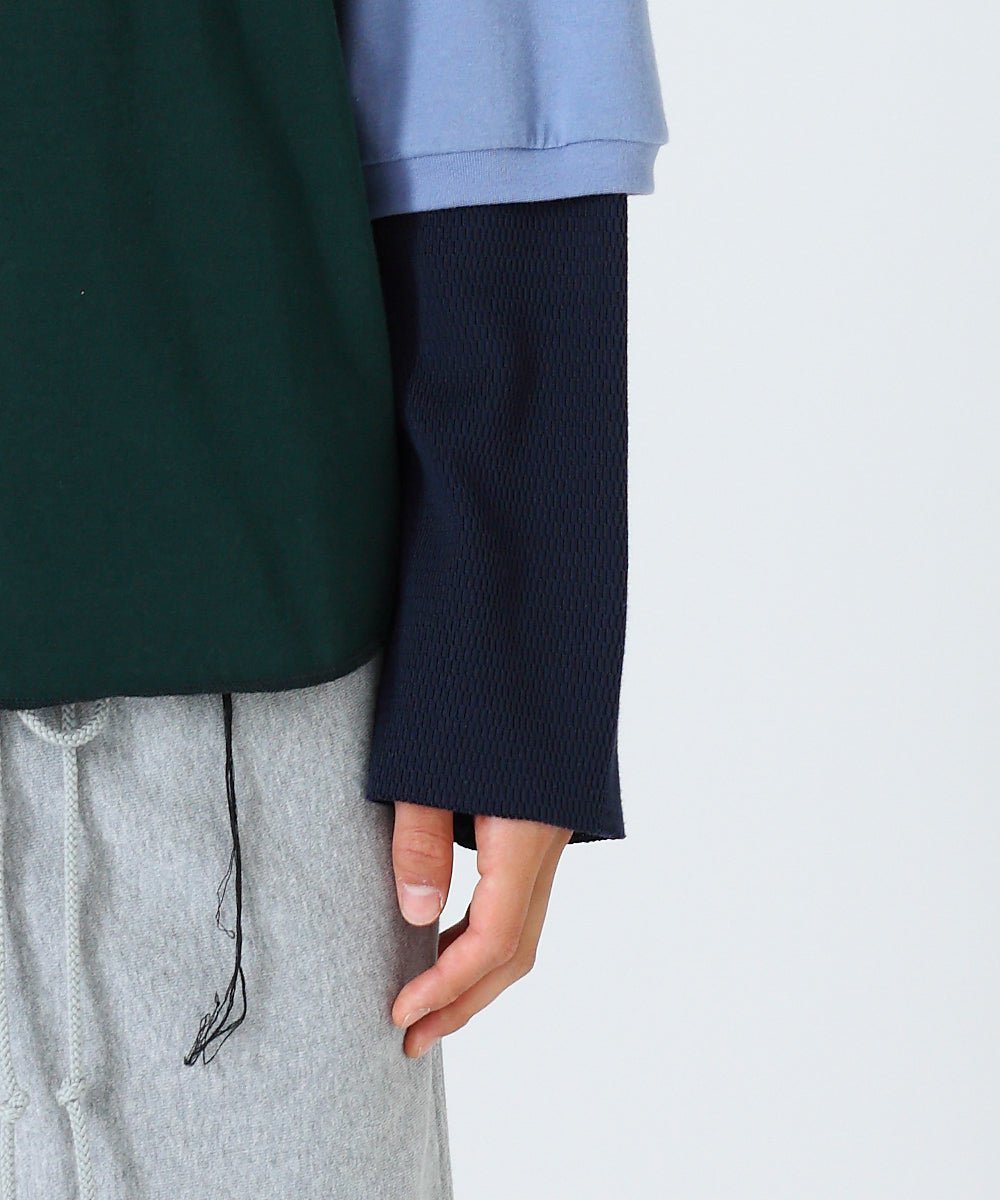 【80%OFF】Docking raglan T-shirt - D.GREEN×G.BLUE×NAVY - DB&BAR