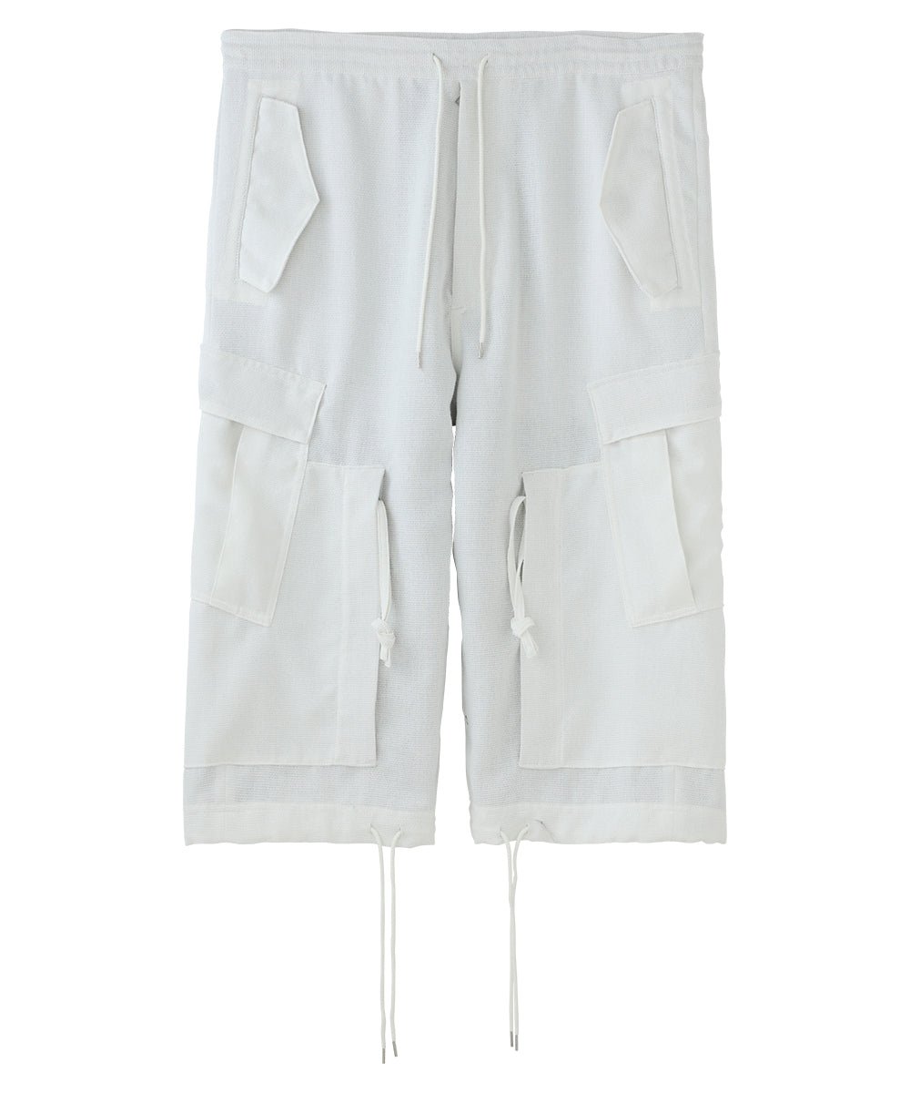 【75%OFF】Cropped cargo pant - ASH WHITE