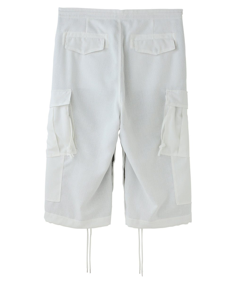 【75%OFF】Cropped cargo pant - ASH WHITE