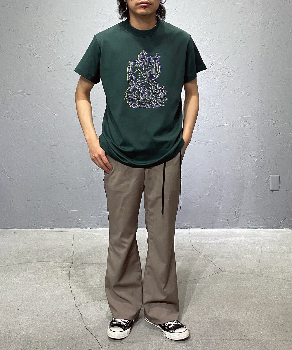 Printed T-shirt -  DARK GREEN