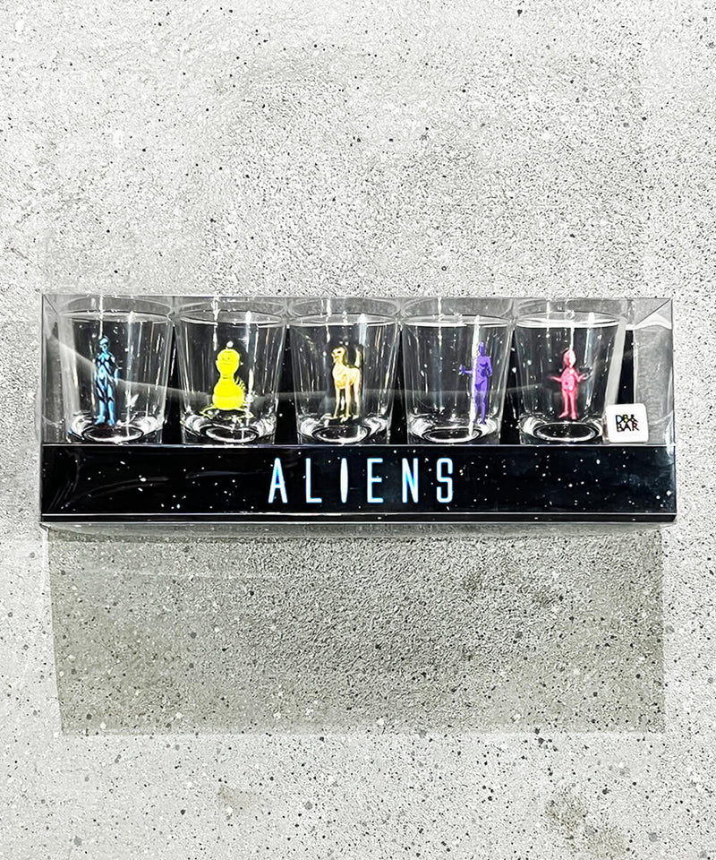水野健一郎氏直筆サイン付き ALIENS shot glass set 商品画像 - DB&BAR