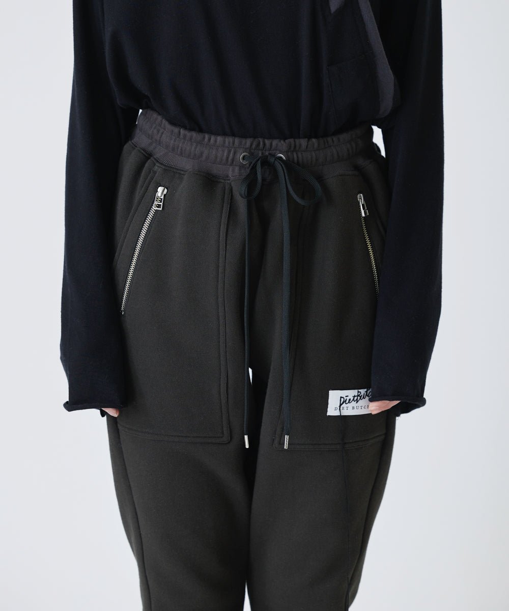 【40%OFF】Basic line _ Jogger pants - CHARCOAL BLACK