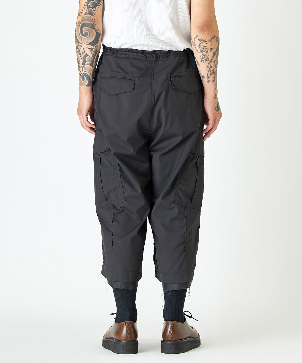 Cropped cargo pants - BLACK - DIET BUTCHER