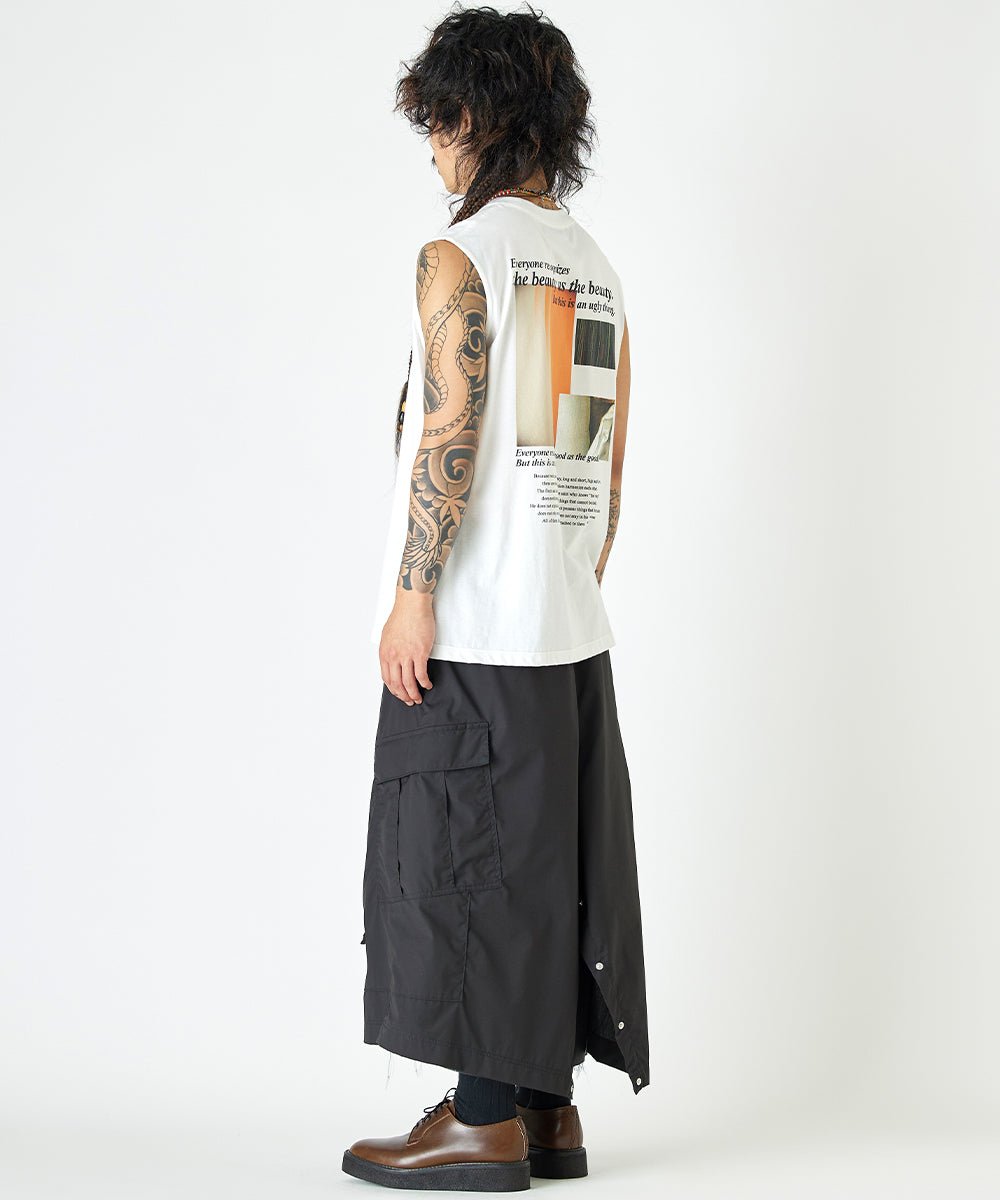 Cropped cargo pants - BLACK - DIET BUTCHER