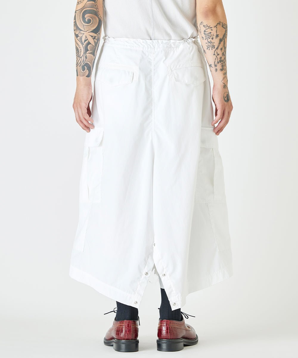 Cropped cargo pants - WHITE - DIET BUTCHER
