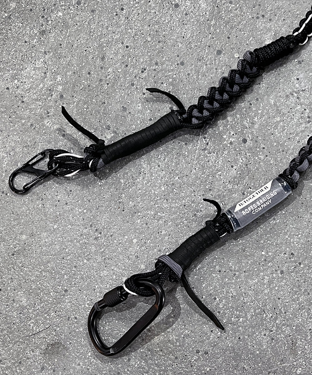 【DB&BAR限定LEATHER MIX BLACK ver.】ROPE for DB&BAR -52inch - DIET BUTCHER