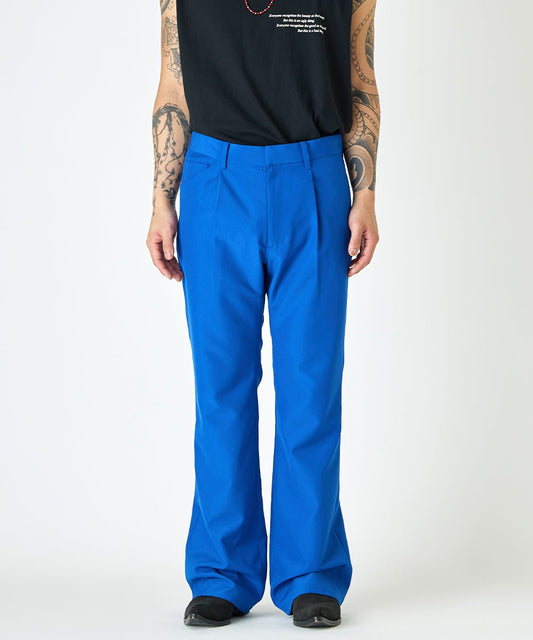 Flared slim trouser - BLUE - DIET BUTCHER