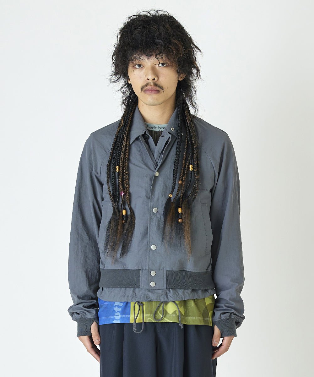 Layered blouson - GRAY - DIET BUTCHER