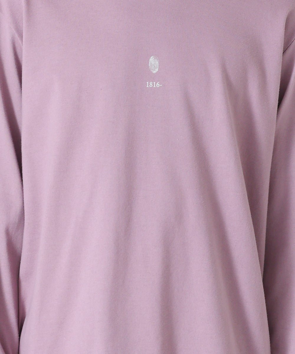 long sleeve T-shirt (Fingerprint) - ROSE GRAY - DIET BUTCHER