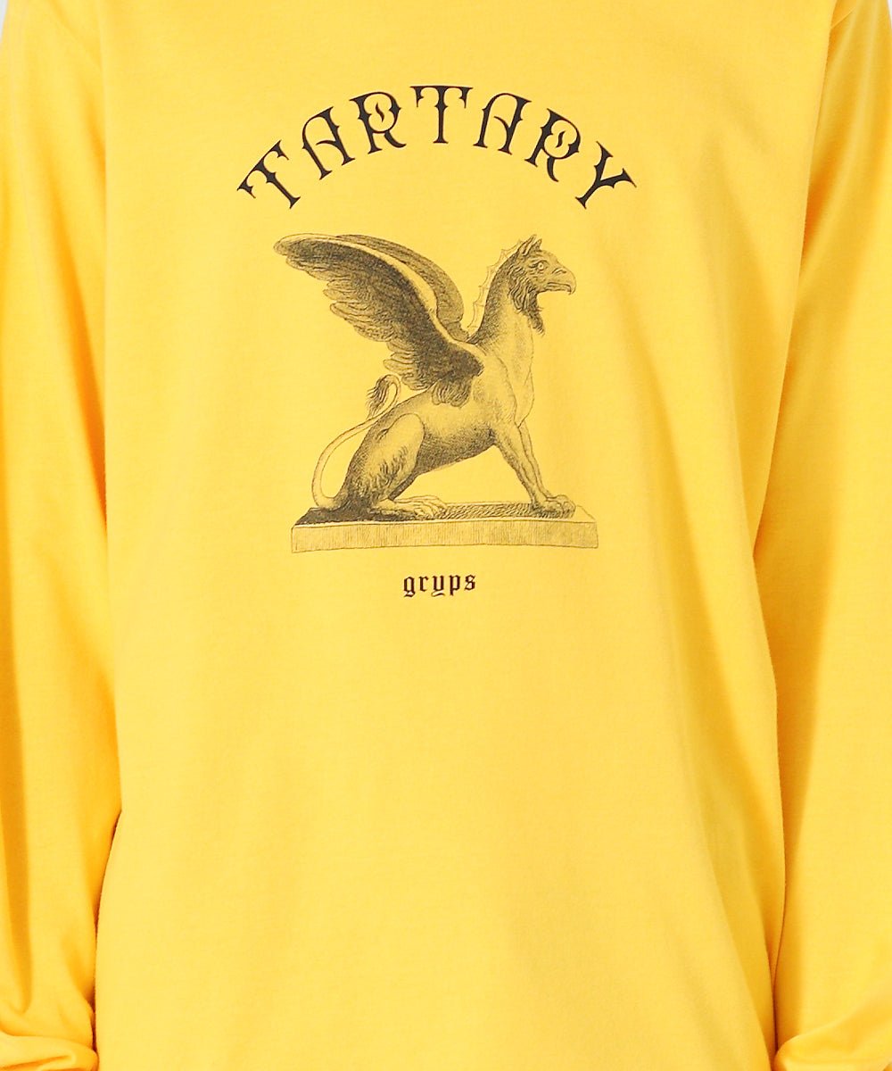 long sleeve T-shirt (Griffin) - LIGHT ORANGE - DIET BUTCHER