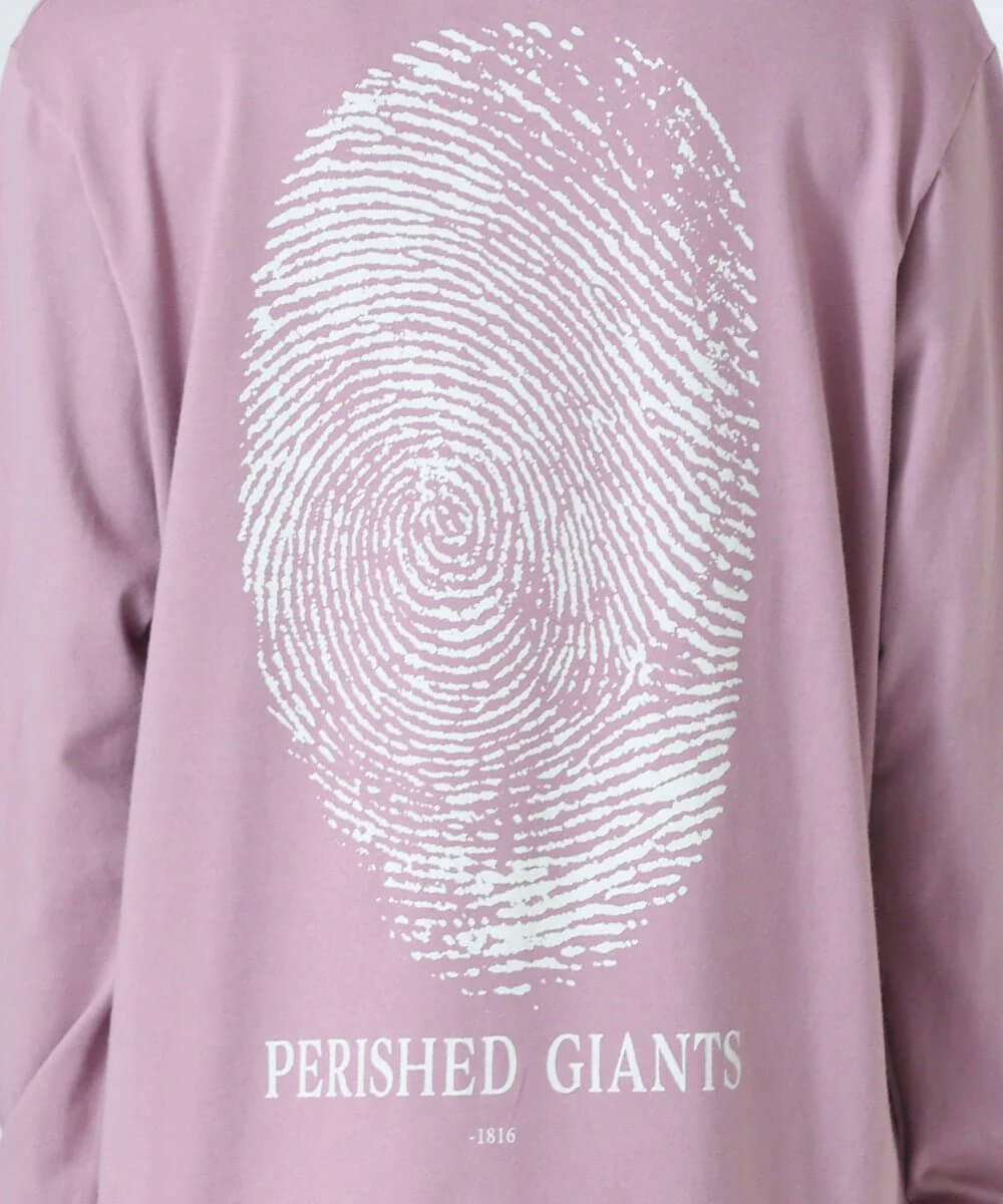 Perished Giants long sleeve T-shirt - ROSE GRAY - DIET BUTCHER