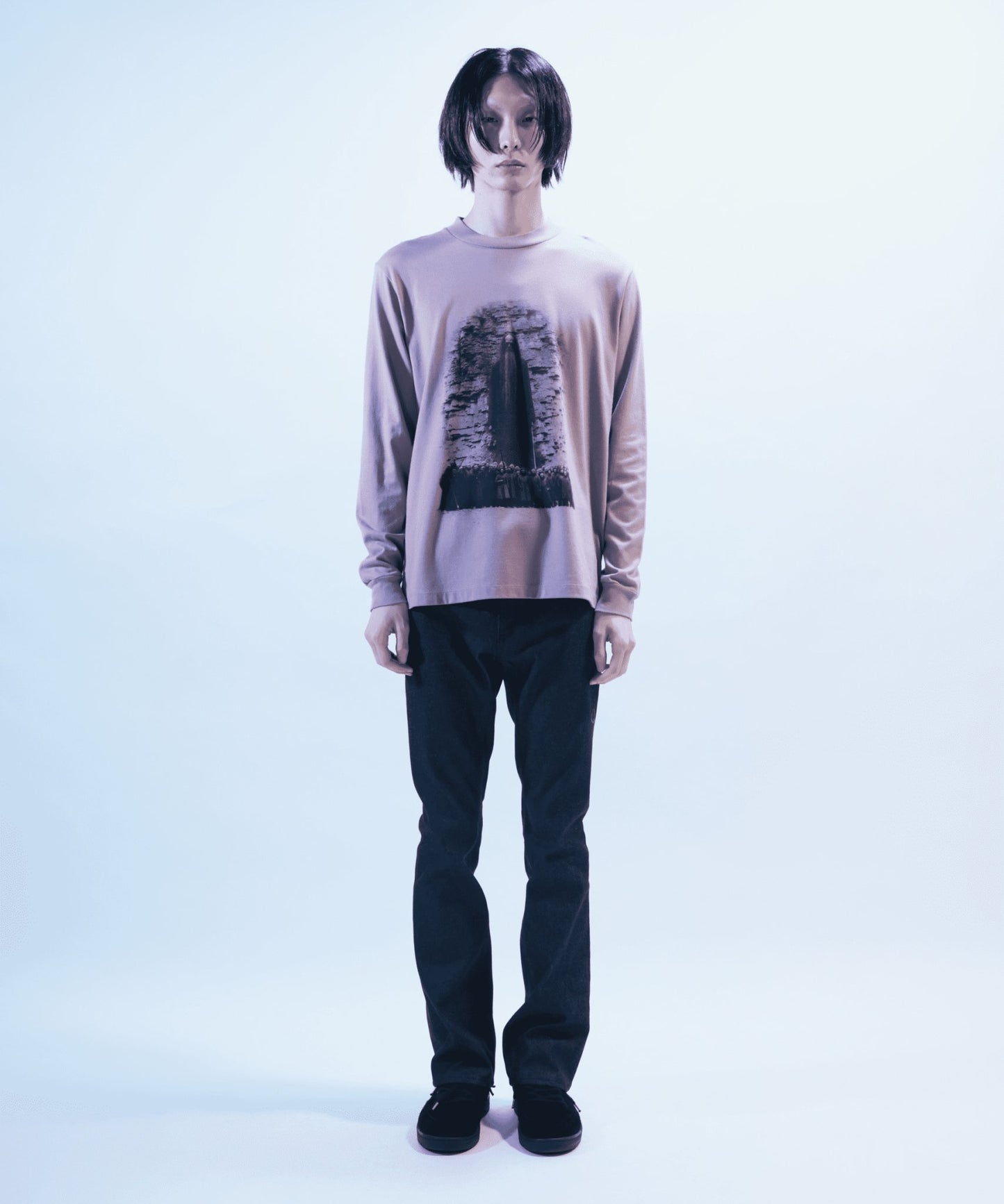 Perished Giants long sleeve T-shirt - ROSE GRAY - DIET BUTCHER