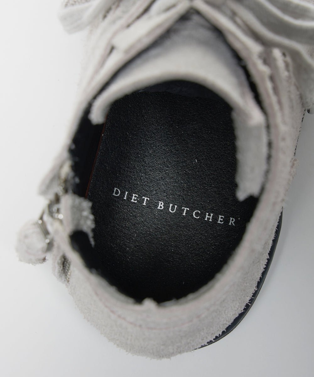 Sneaker “poetry” - WHITE BEIGE - DIET BUTCHER