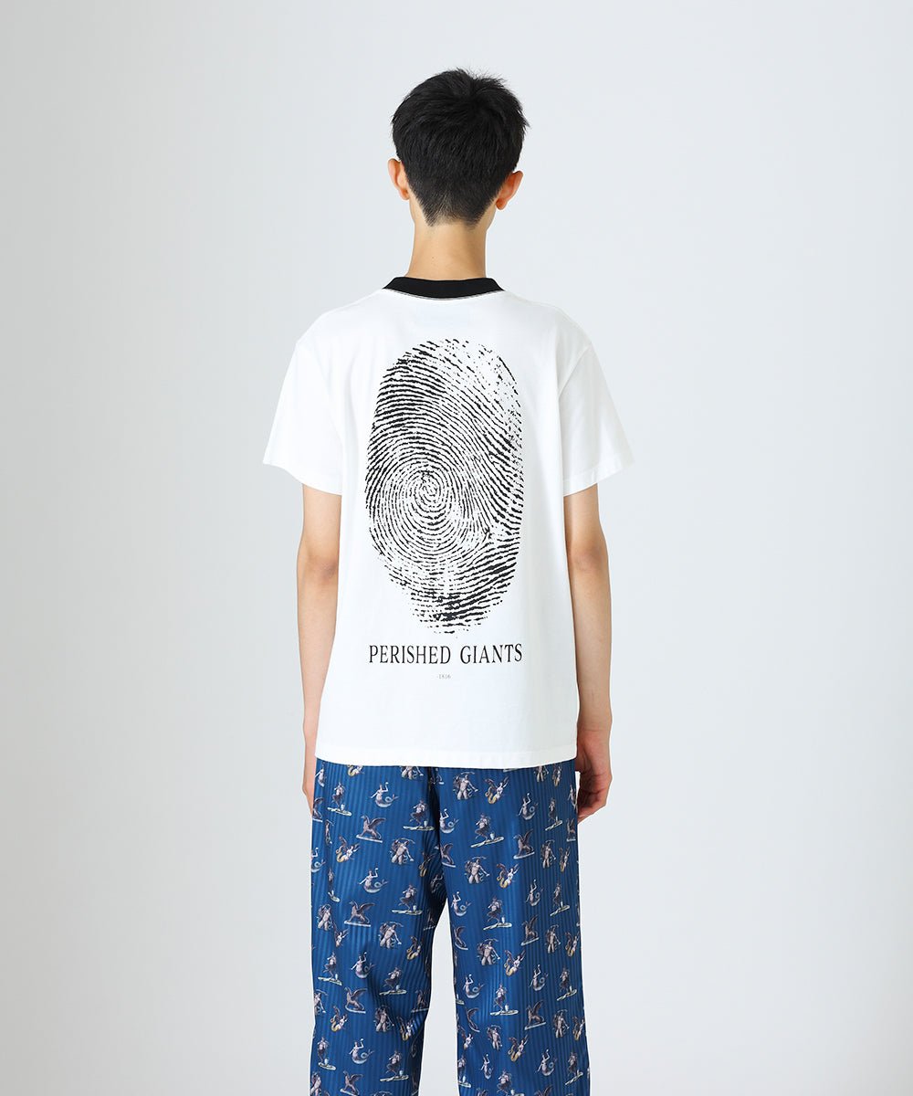 T-shirt (Fingerprint) - OFF WHITE - DIET BUTCHER