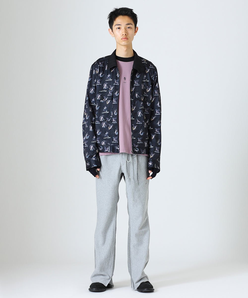 Tartary pattern pajama blouson - BLACK - DIET BUTCHER